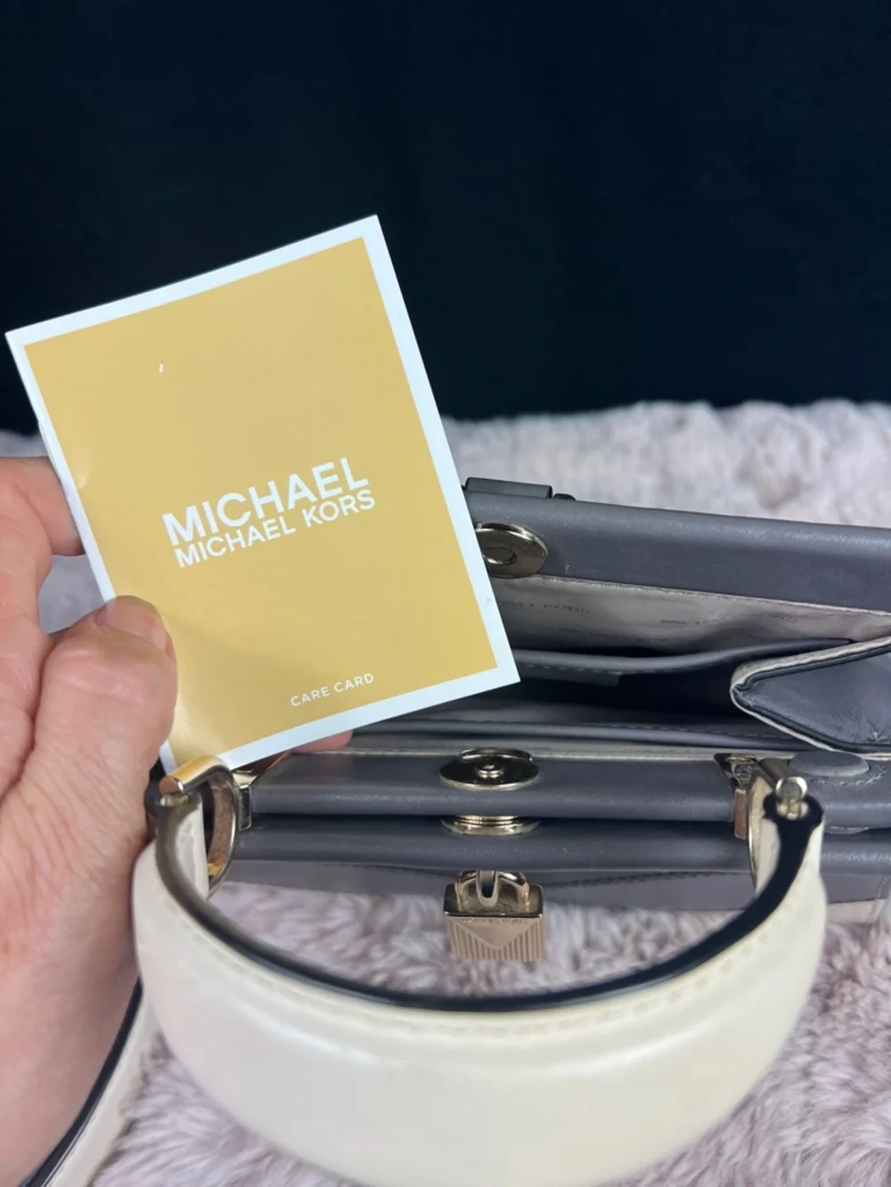 MICHAEL KORS Collection Gramercy Small Chevron Satchel - Main Line Luxury - Picture 15 of 15